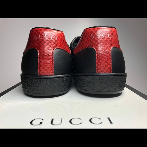 ๐SOLD๐ Gucci Mens Ace Ribbon Leather Sneaker - Picture 4 of 8